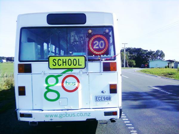 School bus sign